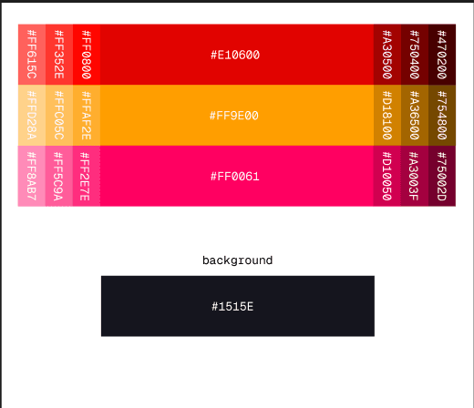 Red/Orange/Pink design