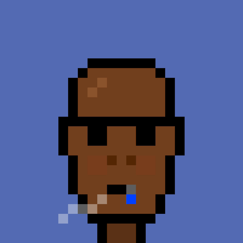 Pixel Avatar Casquette Fumeur