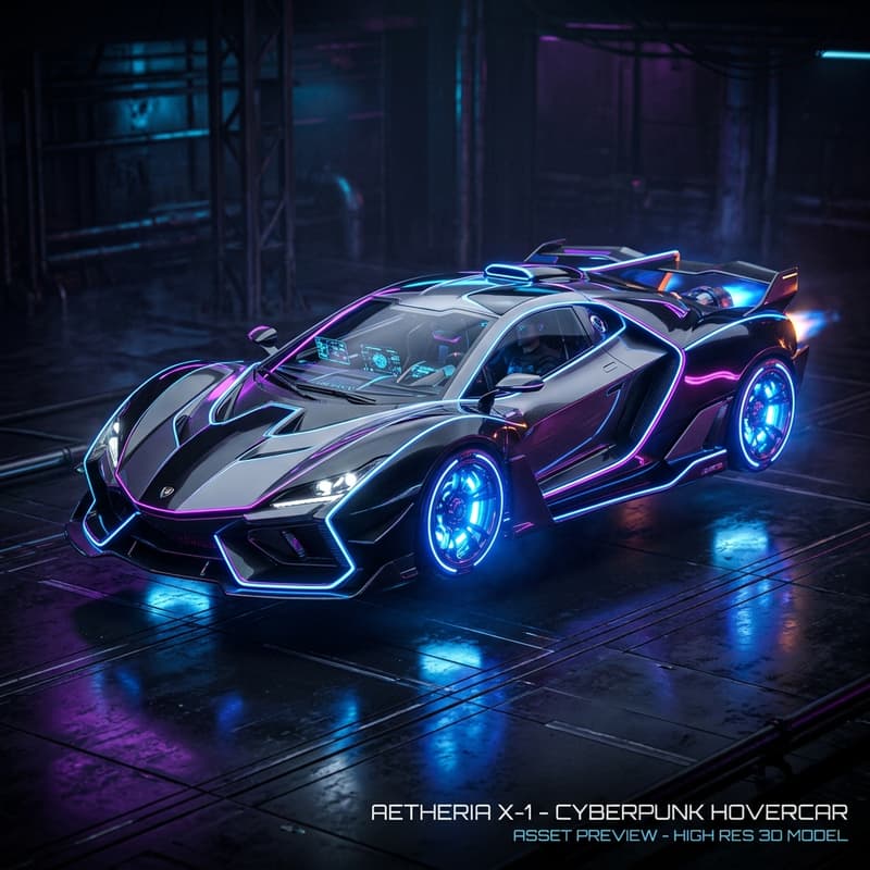 Cyberpunk Hovercar