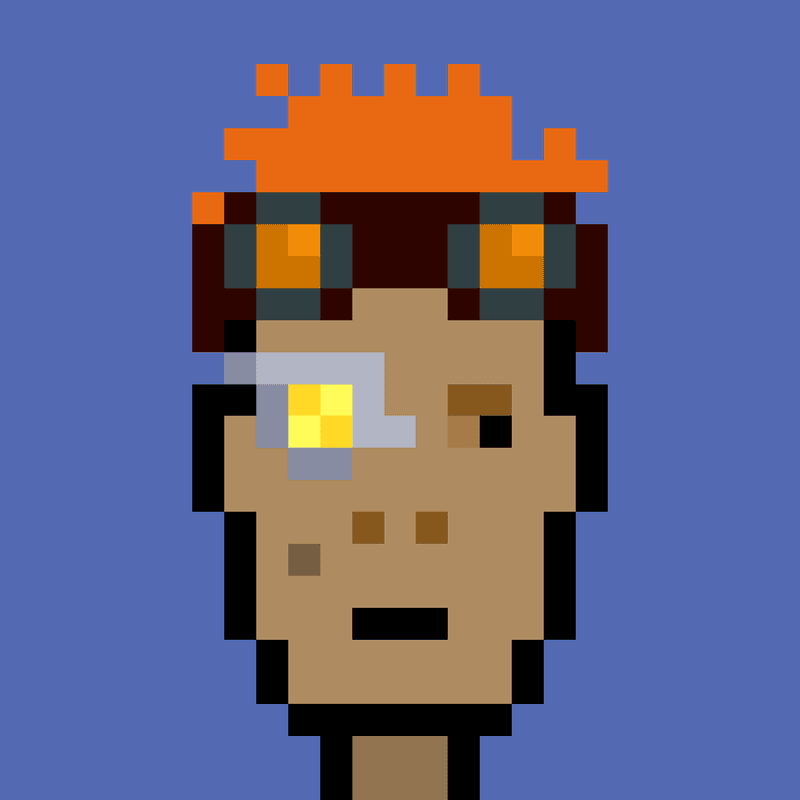 Pixel Avatar Afro Orange