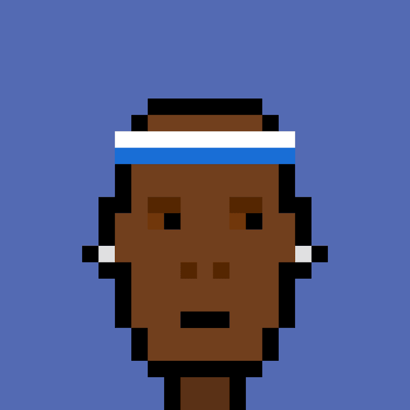 Pixel Avatar Bandeau Blanc